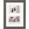 Walther Cornice da galleria in legno Home 2 foto 10x15 cm Grigio