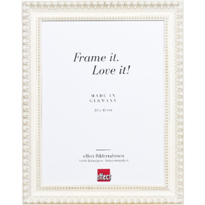 Cornice per foto in legno Effect Profilo 56 Bianco 23x70 cm con vetro museo