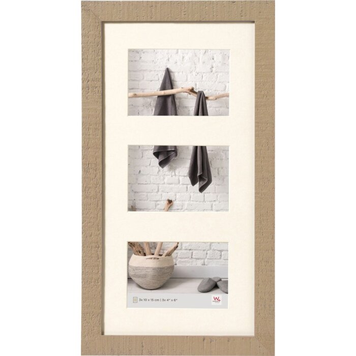 Walther Galleria Cornice Home 3 Foto 13x18 cm beige marrone