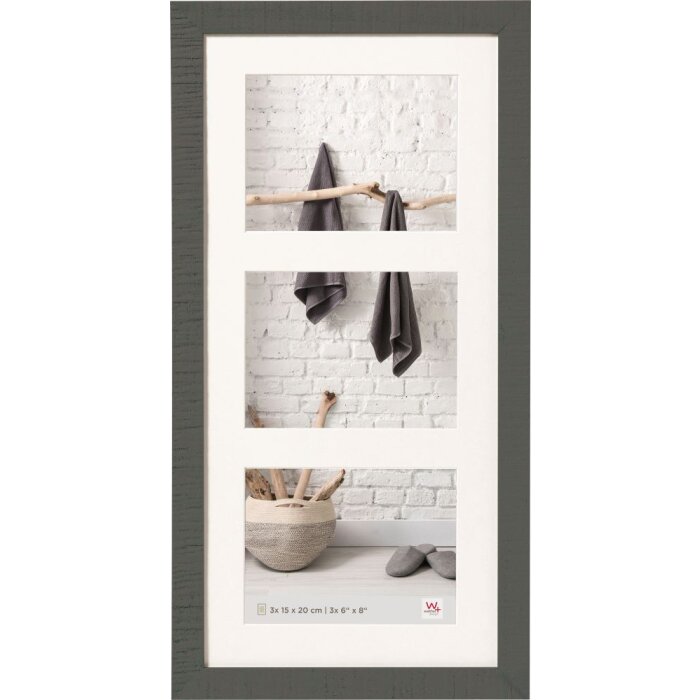 Walther Galleria Cornice Casa 3 Foto 15x20 grigio