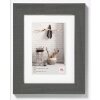 Cornice di legno casa in grigio 15x20 cm
