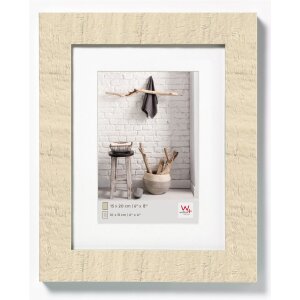 HOME Cornice in legno bianco crema nel formato 15x20 cm