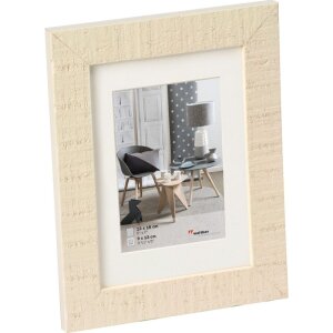 HOME Cornice in legno bianco crema nel formato 15x20 cm