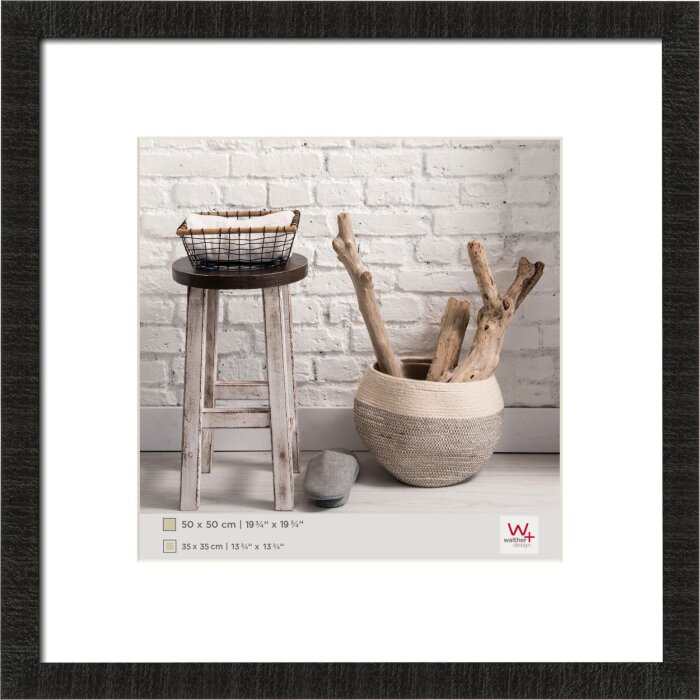 50x50 cm cornice di legno casa in nero