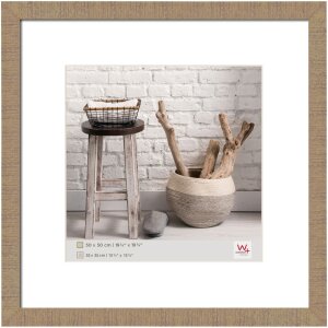 Cornice di legno casa 50x50 cm in beige marrone