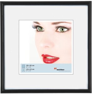 Walther Cornice di plastica Galeria 20x20 cm nero
