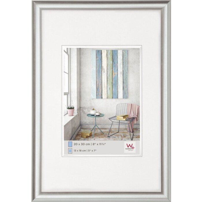 Cornice in plastica Trendstyle argento 40x60 cm