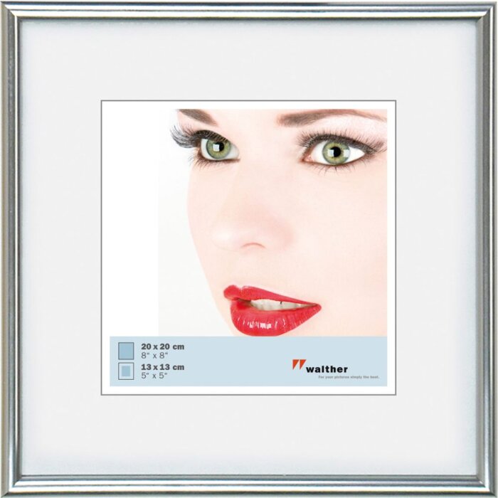 Cornice in plastica Galeria 20x20 cm argento