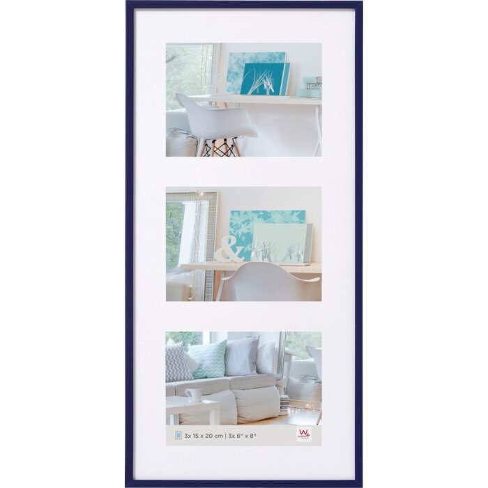 Walther Cornice in plastica New Lifestyle blu 3 foto 15x20 cm