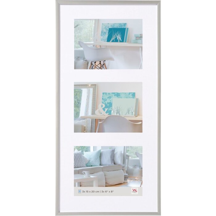 Walther Galleria Cornice Nuovo Stile di Vita 3 Foto 15x20 Argento
