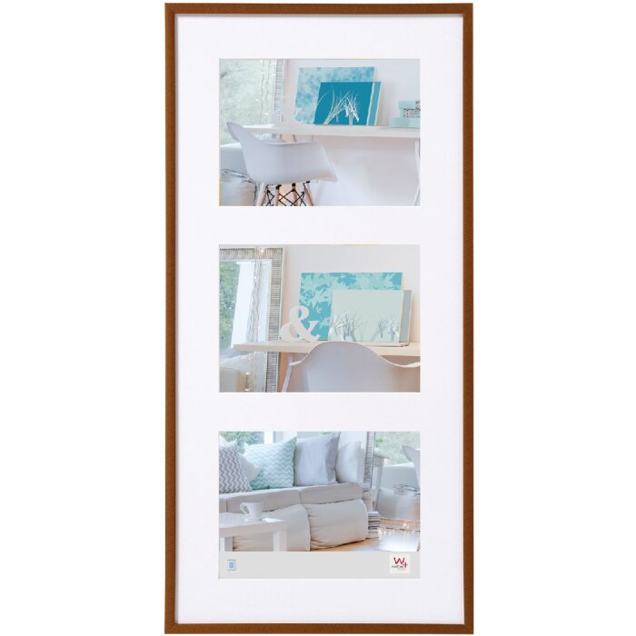 Walther Gallery Frame New Lifestyle 3 foto 13x18 bronzo (26x52 cm)