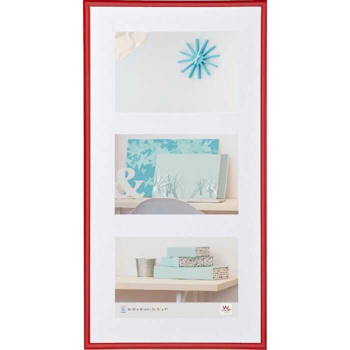 Walther Galleria Cornice Nuovo stile di vita 3 foto 13x18 rosso