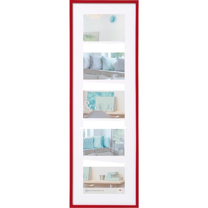 Walther Gallery Frame New Lifestyle 5 foto 10x15 cm rosso