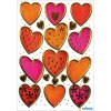 etichette decorative herma cuori oro 2 fogli