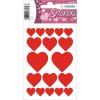 herma adesivi decorativi etichette decorazione cuori rosso 3 fogli