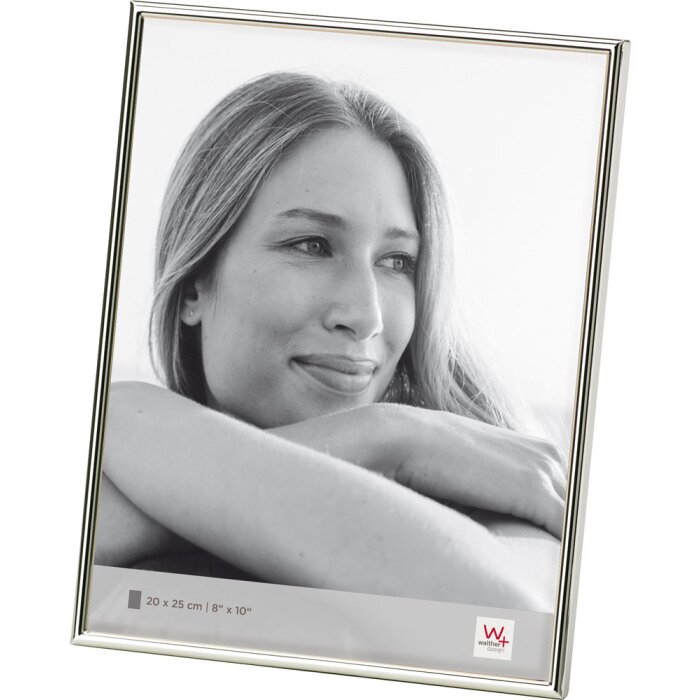 Walther Cornice per ritratto in metallo Chloe 20x25 cm argento