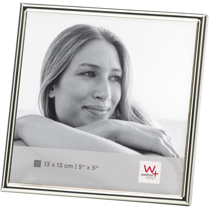 Walther cornice per ritratto in metallo Chloe 13x13 cm argento lucido