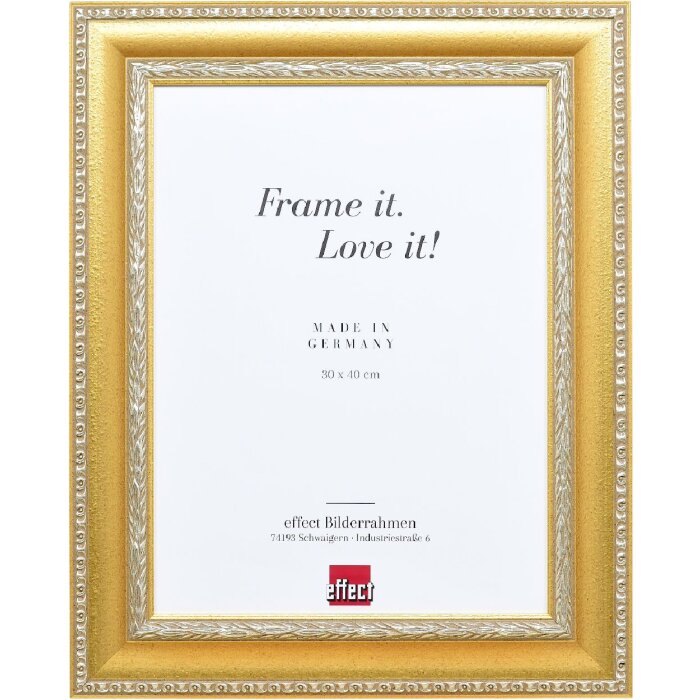 Cornice in legno Effect Profilo 31 con vetro normale 7x10 cm oro