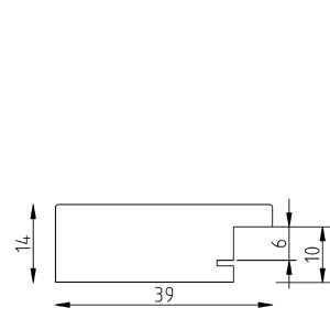 Cornice per foto in legno profilo 30 nera 50x75 cm vetro antireflex