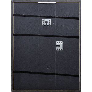 Cornice in legno Effect Profilo 29 Argento 25x50 cm Vetro Normale