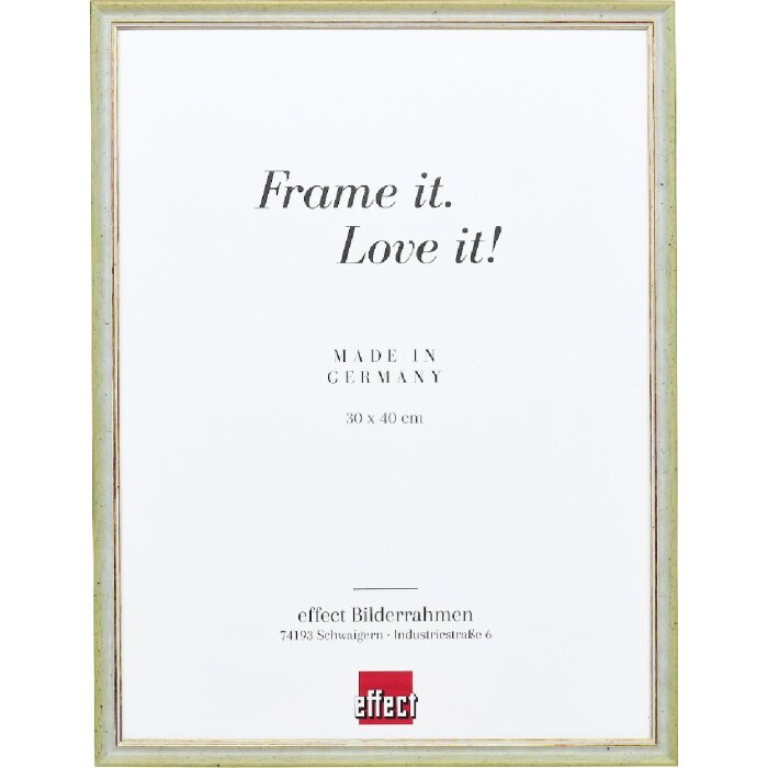 Cornice in legno Effect Profil 25 Verde 25x50 cm Vetro museale