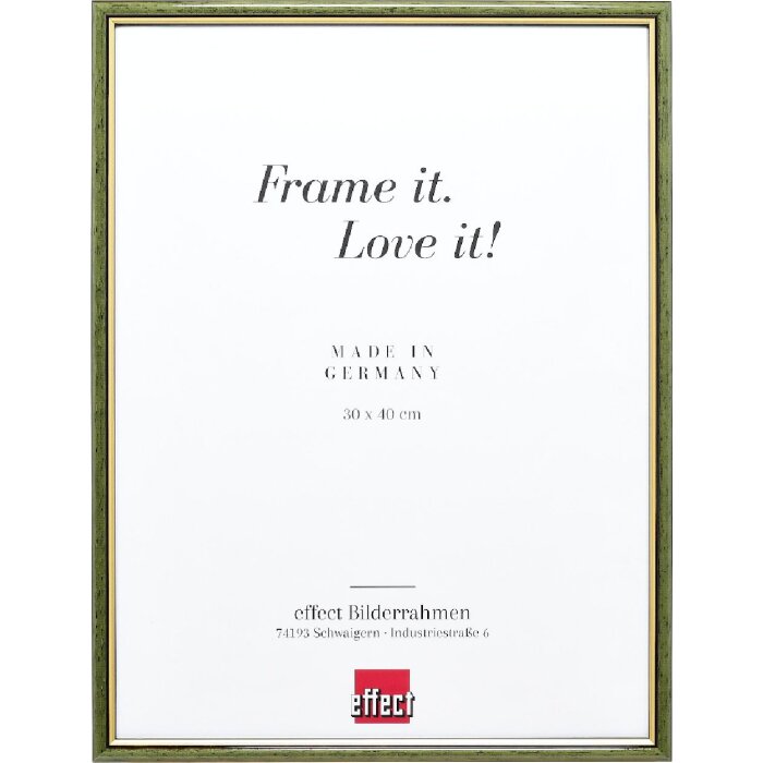 Cornice per foto in legno Effect Profil 23 Verde 25x50 cm con vetro acrilico