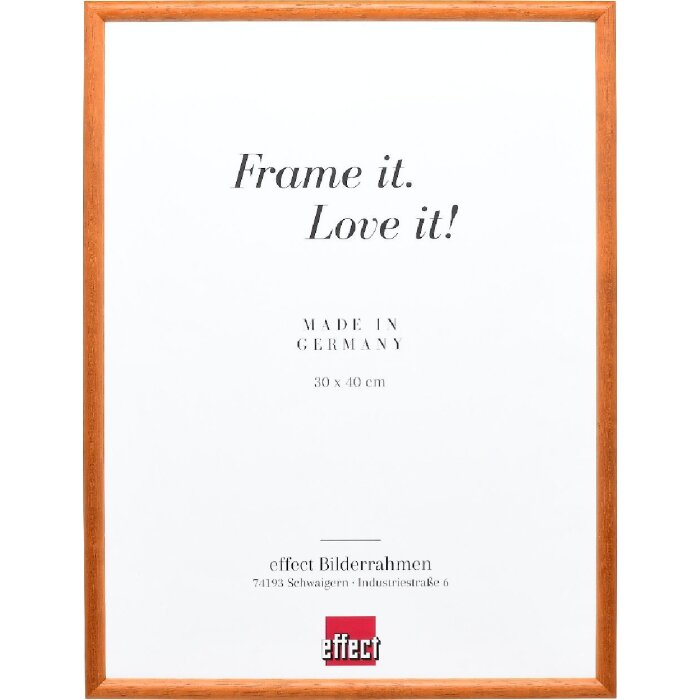 Cornice per foto in legno di noce Effect Profilo 20 25x50 cm con vetro museale