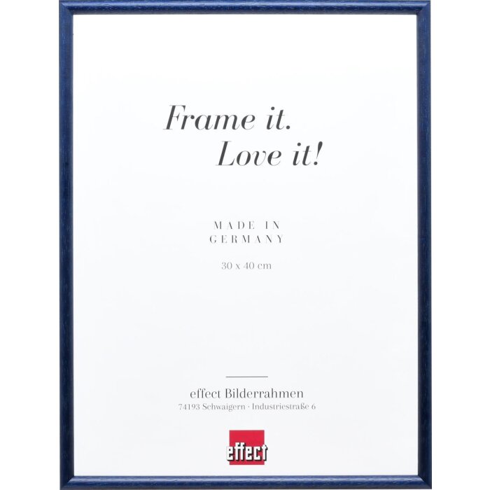 Cornice per foto in legno Effect Profilo 20 Blu 25x50 cm Vetro Museo