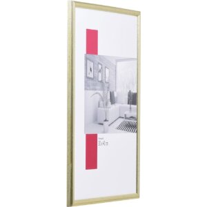 Cornice per foto in legno massiccio Effect Profilo 20 argento 25x50 cm vetro museale