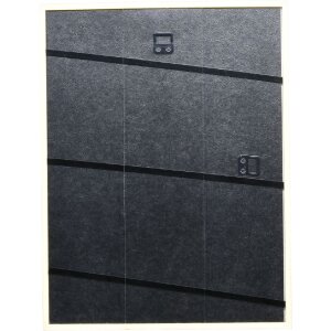 Cornice per foto in legno massiccio Effect Profilo 20 argento 25x50 cm vetro museale