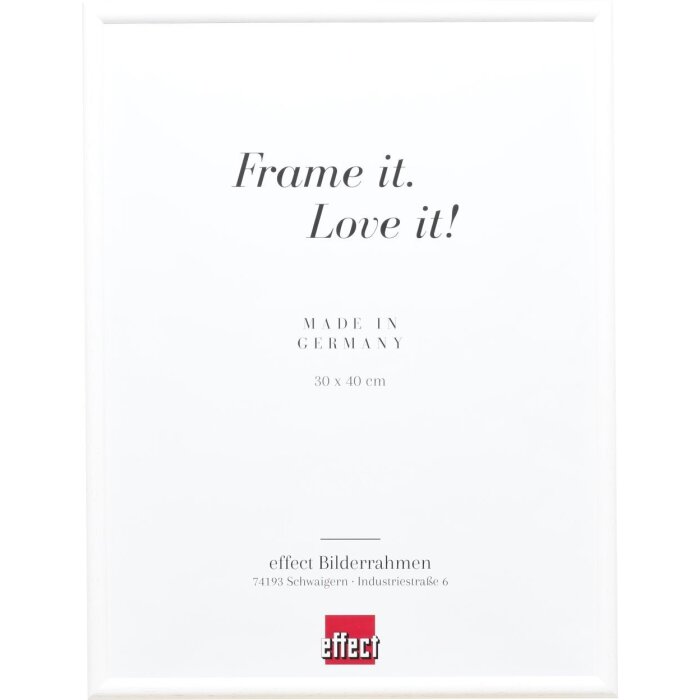 Cornice per foto in legno Effect Profil 20 Bianco 40x60 cm Vetro antiriflesso