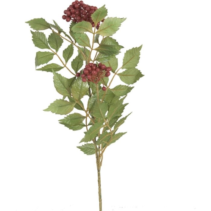 Ramo di decorazione con bacche rosse 74 cm