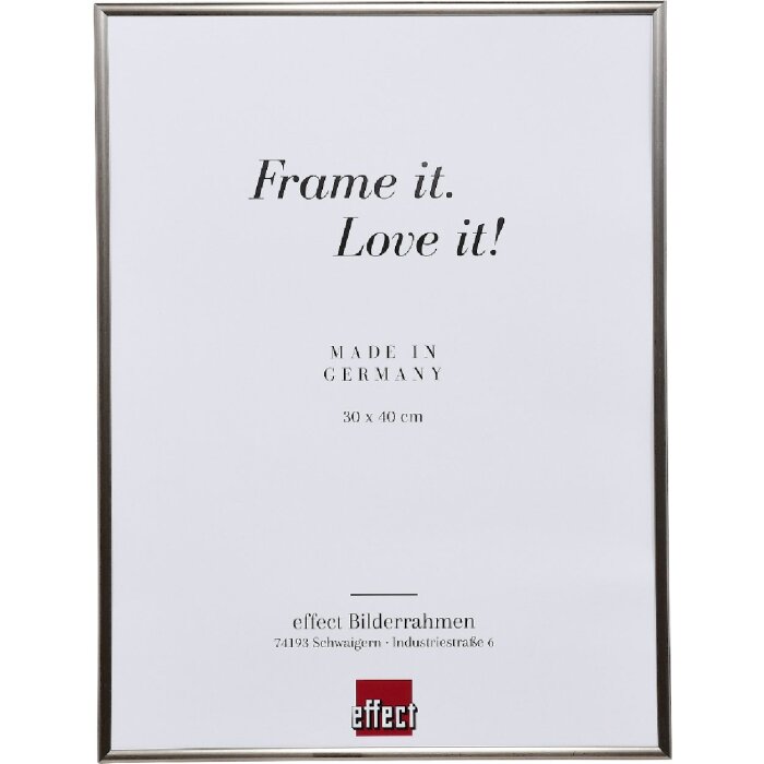 Cornice in plastica Effect Art 10x10 cm platin con vetro museale