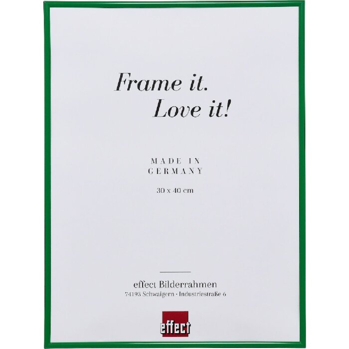 Cornice in plastica Effect Art 10x10 cm verde con vetro museale