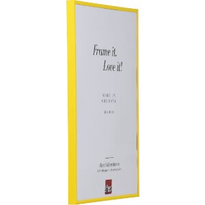 Cornice per foto Effect 10x10 cm gialla con vetro museale e supporto a parete