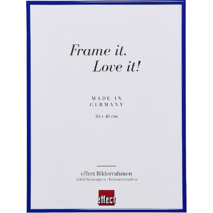 Cornice per foto in plastica Effect Art 37x98 cm blu con vetro decorativo