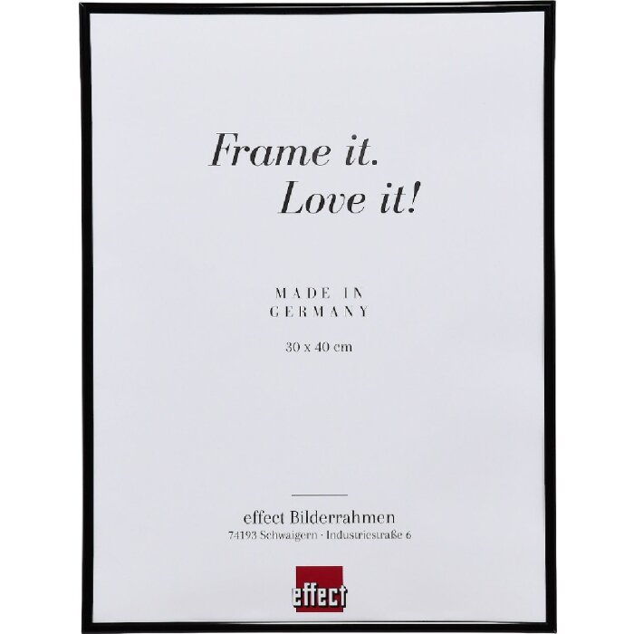 Cornice per foto Effect 20x25 cm nera con vetro artificiale