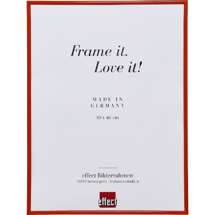 Cornice per foto in plastica Effect rossa 10x10 cm con vetro decorativo