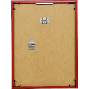 Cornice per foto in plastica Effect rossa 10x10 cm con vetro decorativo