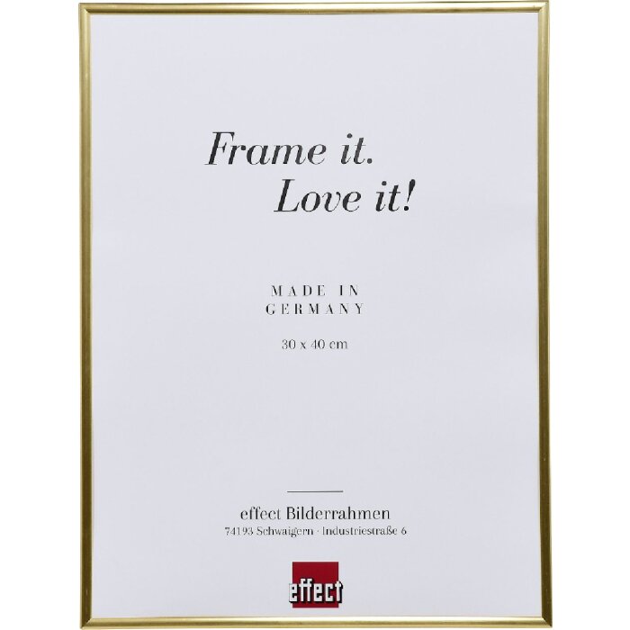 Cornice in plastica Effect 10x10 cm Oro con vetro artificiale