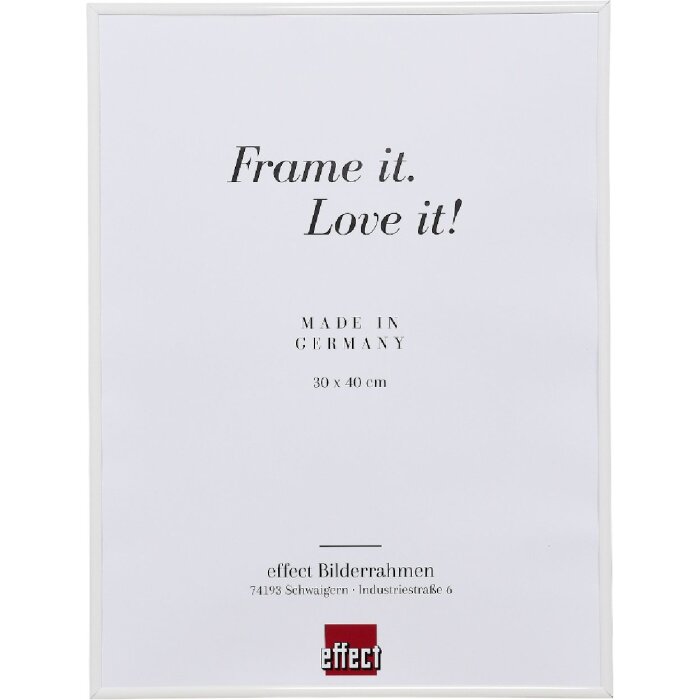 Cornice per foto Effect bianca con vetro antireflesso 13x13 cm