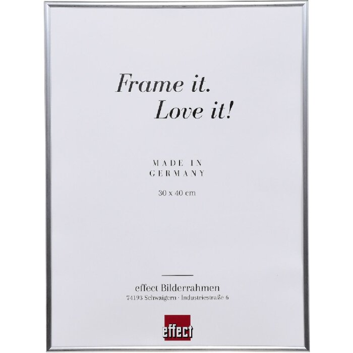 Cornice per foto in plastica Effect 13x13 cm argento con vetro antiriflesso