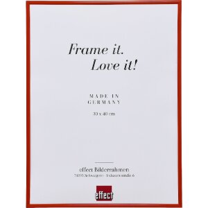 Cornice in plastica Effect 10x10 cm Rosso con vetro...