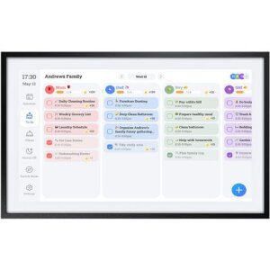 Fotocube PW156-CA Cornice Digitale Nera 15.6 Pollici Touch, Calendario e 32GB