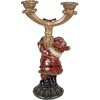 Portacandele di Natale con Babbo Natale Clayre & Eef 17x10x28 cm