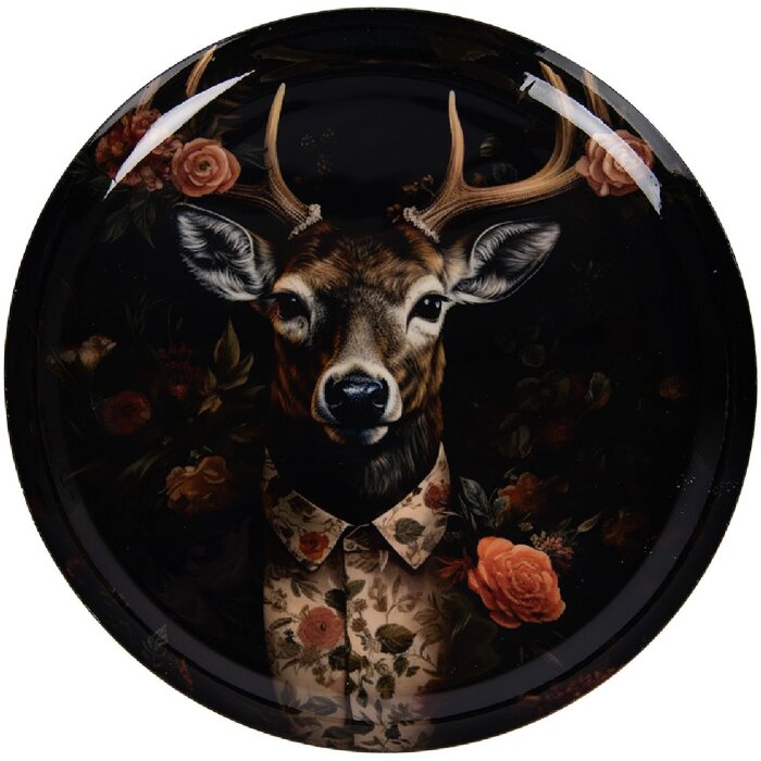 Cioccola decorativa Clayre & Eef 66415 Nero-Marrone Ø 28x3 cm