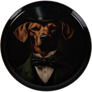 Untersetzitori Clayre & Eef Ø 11 cm Nero-Verde...