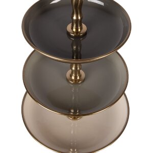 Mensola Clayre & Eef Ø 18x35 cm Beige-Gold 3...