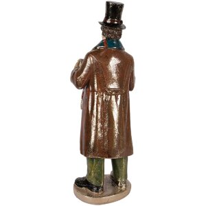 Decorazione da parete di coro natalizio Clayre & Eef 6PR6055 Rosso/Green 13x13x34/11x12x31/13x8x21/8x8x20 cm