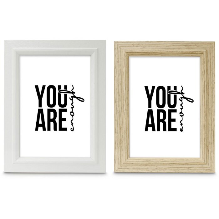 Cornice per foto chic Hama Bianco o Rovere 10x15 cm fino a 20x30 cm con vetro riflettente